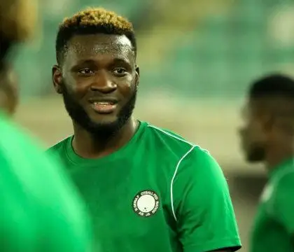 Victor Boniface in Nigeria Super Eagles kit